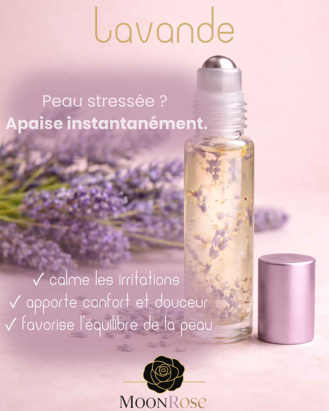 Roll-On Huile Essentielle de Lavande — Apaisante & Anti-Stress | 10ml
