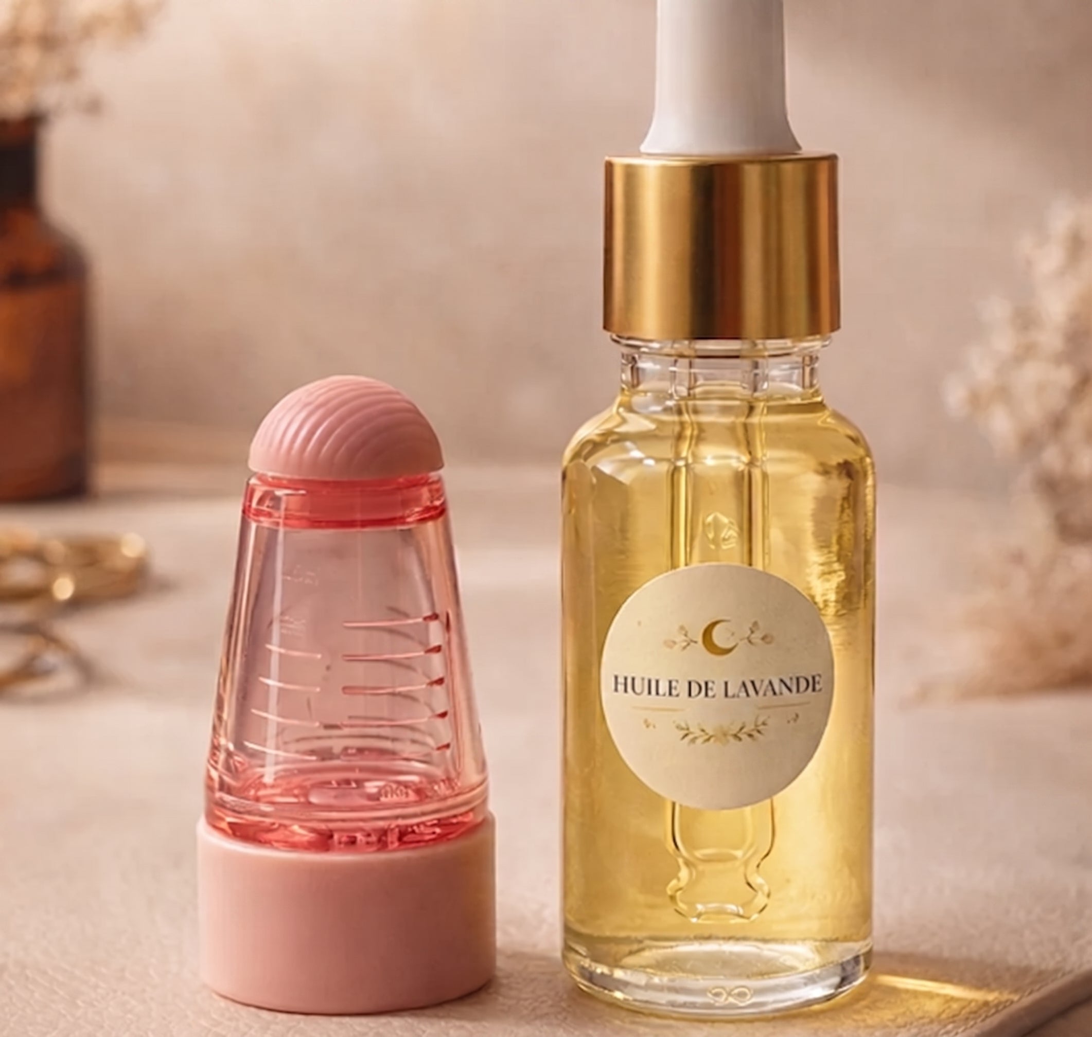 Duo Soin Cuir Chevelu Naturel avec Applicateur — Noir ou Rose | Pousse & Équilibre