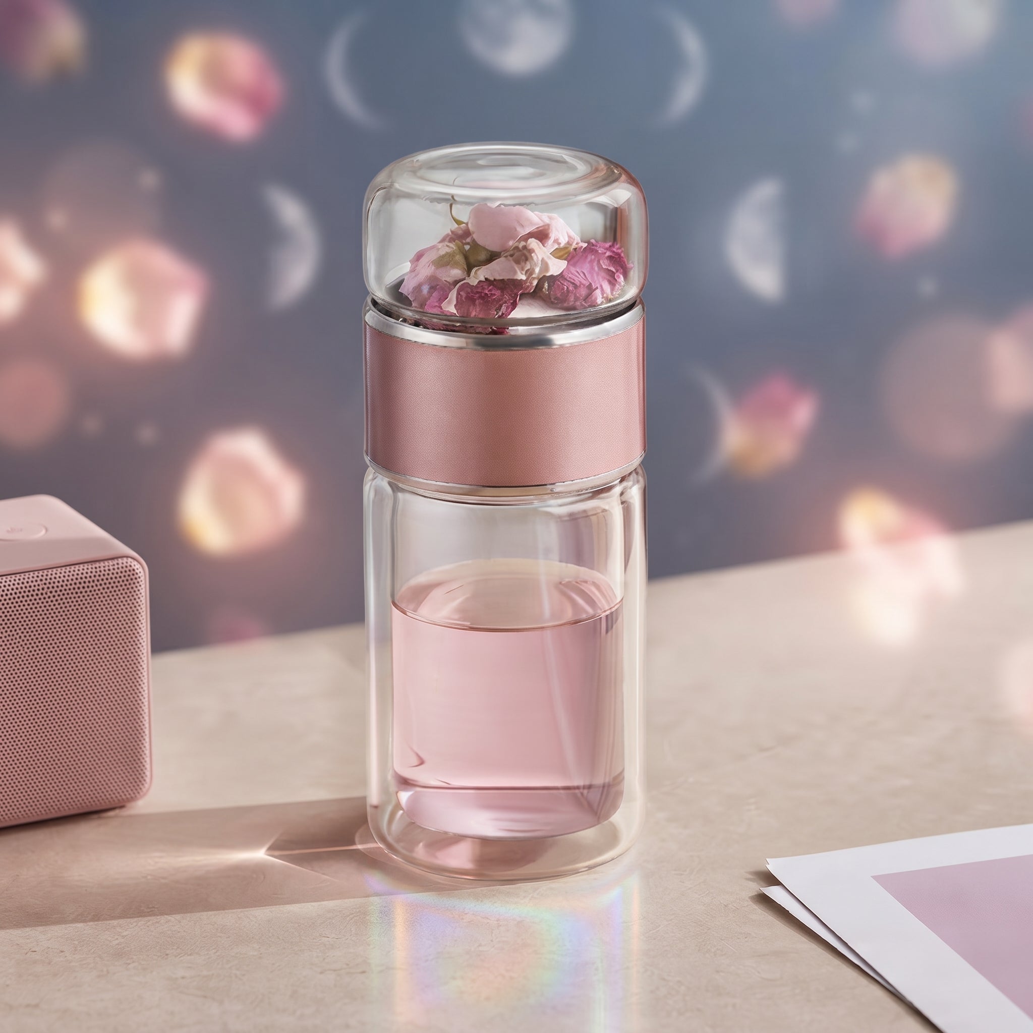 Kit Rituel Énergie Douce — Bouteille Infuseur en Verre + Poudre de Matcha Cérémonie | Focus & Système Anti-Crash