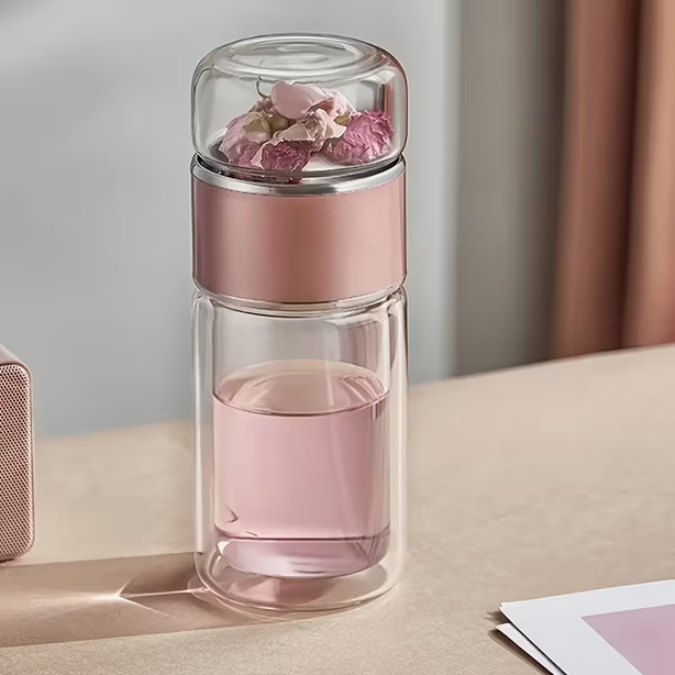 Kit Rituel Matin — Bouteille Infuseur en Verre + Poudre d’Ashwagandha Bio | Énergie & Sérénité