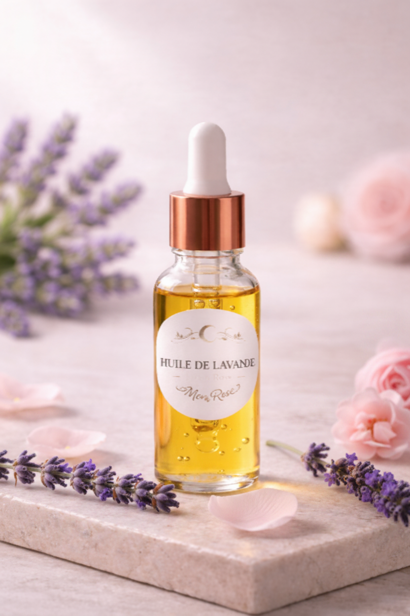 Huile Essentielle de Lavande Vraie — Calmante & Anti-Stress | Carte Protocoles Incluse | 20ml