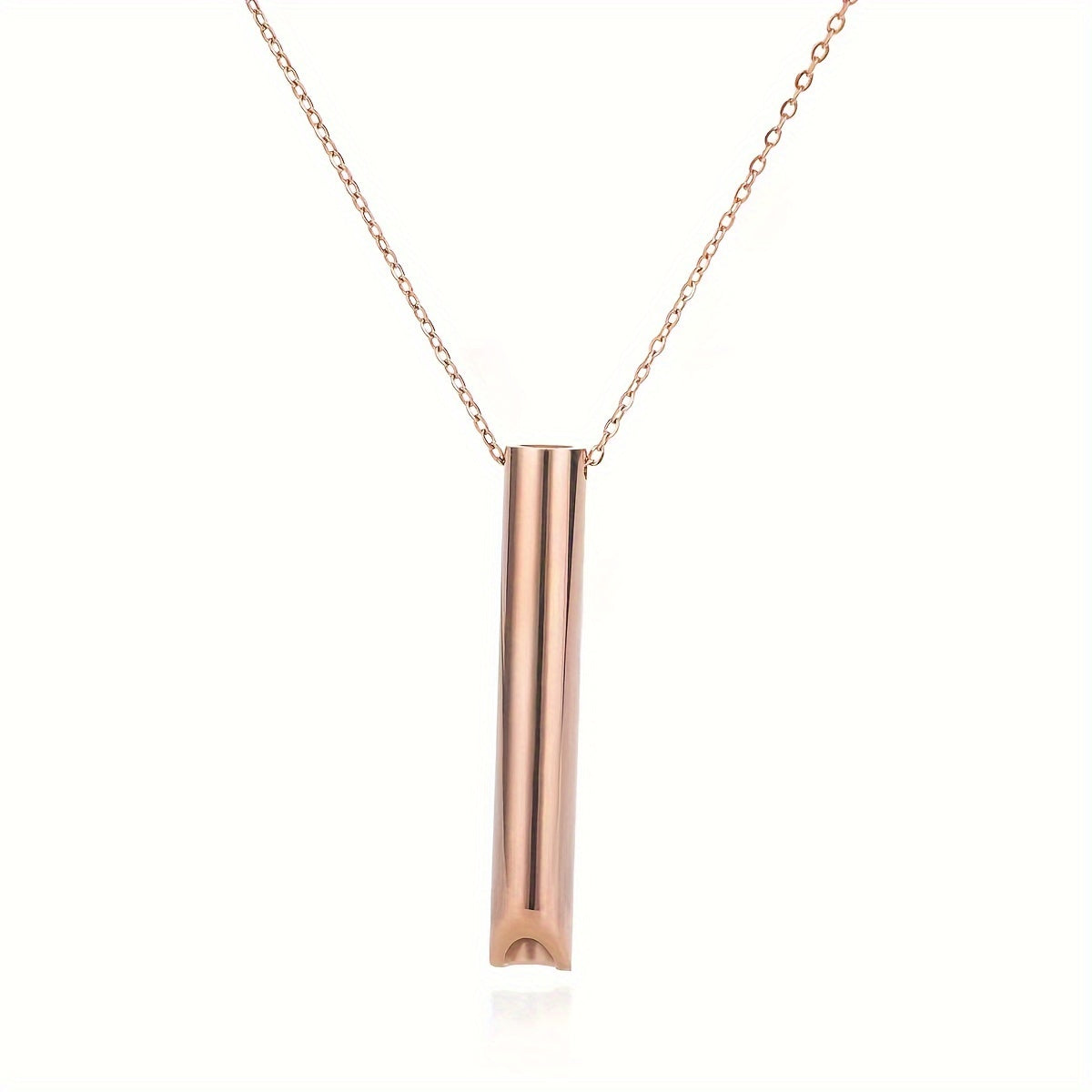 Collier anti-stress MoonRose en or avec guide respiratoire pour soulager le stress et favoriser la détente.