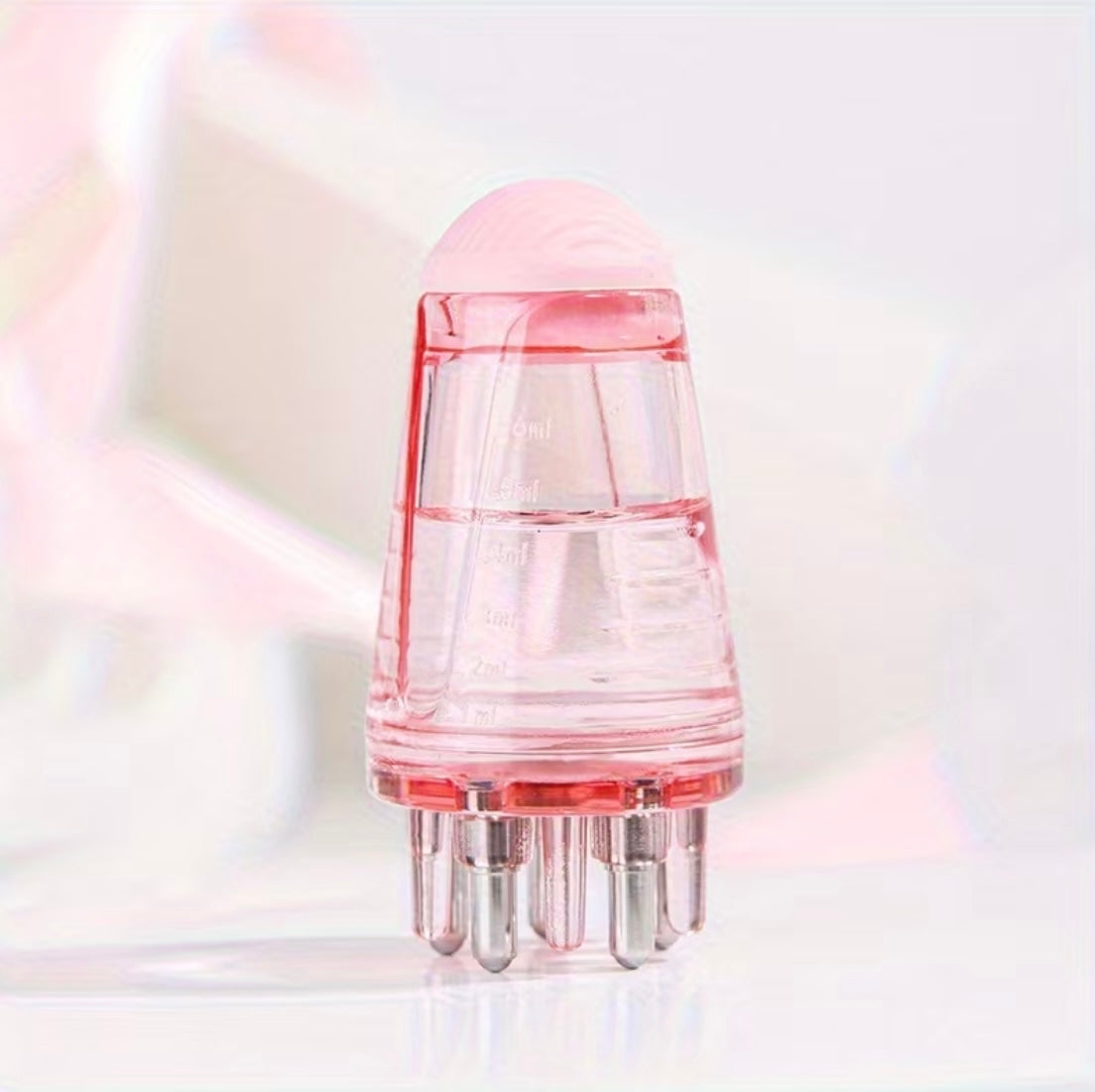 Duo soin cuir chevelu MoonRose avec huile essentielle de nigelle et applicateur rose, pour un traitement capillaire naturel.